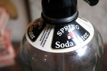 Load image into Gallery viewer, Etched “Vaux – Sunderland” Soda Syphon Bottle with Swallow Motif