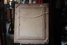 Load image into Gallery viewer, Woodland Stream With Lilies — Signed “E. Schneider, ’10” — Antique Oil On Board In Original Gilt Frame — 75 x 65 cm