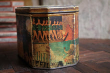 Load image into Gallery viewer, Mid-Century Holiday Montage Biscuit Tin - Butlins - English Seaside, Lido & Circus Scenes