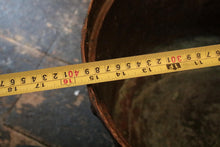 Load image into Gallery viewer, Victorian Hand-Riveted Copper Cauldron with Iron Swing Handle – 39cm Ø