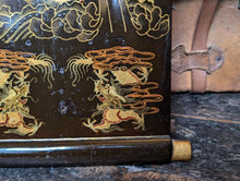 Load image into Gallery viewer, Pair Of Chinoiserie Lacquer Dragon Panels – Faux Scroll Form – 23" x 7.75" Each (59 x 20 cm)