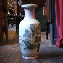 Load image into Gallery viewer, Large Famille-Rose Style Landscape Floor Vase – 60 cm