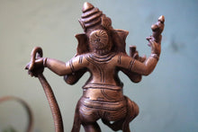Load image into Gallery viewer, Early 20th.C Indian Bronze Naga Ganesha – Dancing Ganesha on Serpent Base, Lost-Wax Cast Hindu Deity Statue – 24.5 cm