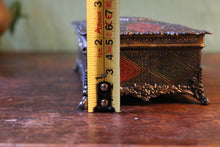 Load image into Gallery viewer, Ornate Enamel Metal Trinket Box / Cigarette Box - C.1920