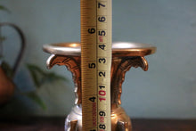 Load image into Gallery viewer, Archaistic Brass Gu-Form Mini Altar/Bud Vase With Peony Medallions - 13.5cm (5.3")