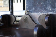 Load image into Gallery viewer, Arts & Crafts Oak Wall Cabinet With Glazed Door And Brass-Gallery Side Shelves, Shaped Backboard, C.1900 (50 × 67 cm)