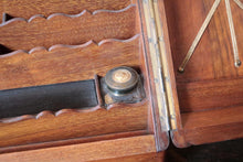 Load image into Gallery viewer, Victorian Mahogany Stationery Cabinet Writing Slope – Double Fall-Front With Letter Racks, Pen Tray & Glass Inkwell, c. 1880–1900