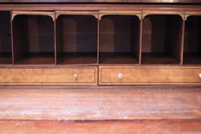 Load image into Gallery viewer, Antique C.1820 Mahogany Secretaire Sideboard With Hidden Writing Interior, Pigeonholes & Drawers – 124 × 55 × 110 cm (48.8" × 21.7" × 43.3")