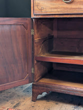Load image into Gallery viewer, Antique C.1820 Mahogany Secretaire Sideboard With Hidden Writing Interior, Pigeonholes & Drawers – 124 × 55 × 110 cm (48.8" × 21.7" × 43.3")