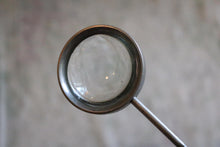 Load image into Gallery viewer, Antique C.1900 Adjustable  'bull's-eye' Condenser Lens / Watchmaker’s / Jeweller’s Bench Magnifier On Ball-Joint Stand –  Steampunk Decor