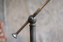 Load image into Gallery viewer, Antique C.1900 Adjustable  'bull's-eye' Condenser Lens / Watchmaker’s / Jeweller’s Bench Magnifier On Ball-Joint Stand –  Steampunk Decor