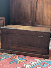 Load image into Gallery viewer, Georgian Mahogany Tea Chest With Original Tin Canisters, Dovetail Case, 50 x 27 x 27cm