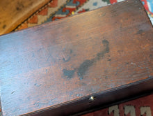 Load image into Gallery viewer, Georgian Mahogany Tea Chest With Original Tin Canisters, Dovetail Case, 50 x 27 x 27cm