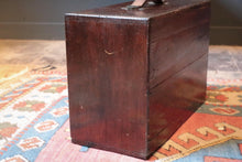 Load image into Gallery viewer, Victorian Portable Tool Chest / Machinist Drawer Cabinet With Fall-Front Door,Dovetailed Case, 40 x 27 x 22 Cm (15.7 x 10.6 x 8.7 In)