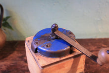 Load image into Gallery viewer, Vintage Wooden Coffee Grinder With Dovetail Box & Drawer — Rustic Farmhouse Mill