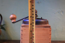 Load image into Gallery viewer, Vintage Wooden Coffee Grinder With Dovetail Box & Drawer — Rustic Farmhouse Mill