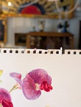 Load image into Gallery viewer, Original Botanical Watercolour Of Sweet Peas By Lalia Caroline Dickson (Scottish, 1913–1985) — 34.5 × 15 cm (13.6 × 5.9 in)