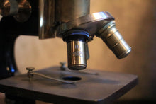 Load image into Gallery viewer, Antique Carl Zeiss Jena Brass & Enamel Laboratory Microscope With Fitted Transit Case, Working Optics, Early 20th Century