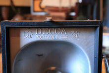 Load image into Gallery viewer, Decca “XL” Portable Gramophone Phonograph Record Player — London Made — Non-Working