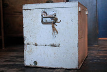 Load image into Gallery viewer, Early 20th-Century Ship’s Ice Box / Cabin Cooler — British India Steam Navigation Co. Label — 35 × 49.5 × 39 cm (13.8 × 19.5 × 15.4 in)