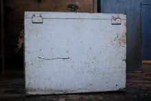 Load image into Gallery viewer, Early 20th-Century Ship’s Ice Box / Cabin Cooler — British India Steam Navigation Co. Label — 35 × 49.5 × 39 cm (13.8 × 19.5 × 15.4 in)