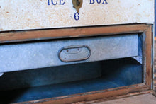 Load image into Gallery viewer, Early 20th-Century Ship’s Ice Box / Cabin Cooler — British India Steam Navigation Co. Label — 35 × 49.5 × 39 cm (13.8 × 19.5 × 15.4 in)