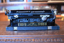Load image into Gallery viewer, Underwood Standard Portable Typewriter — Gloss Black, Working, Fresh Ribbon, With Base/Case