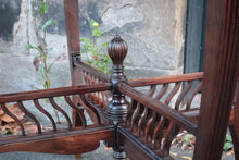 Load image into Gallery viewer, Edwardian Mahogany Folding Games / Card Table With Drawer & X-Stretcher Gallery – 53 × 53 × 70 cm