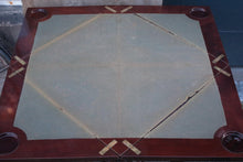 Load image into Gallery viewer, Edwardian Mahogany Folding Games / Card Table With Drawer & X-Stretcher Gallery – 53 × 53 × 70 cm