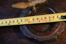 Load image into Gallery viewer, Bronze Seabird On Stone Dish – Rough-Hewn Desk Ashtray / Trinket Bowl, Coastal Brutalist Charm – C.1930's