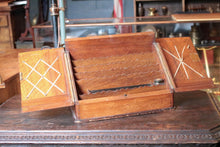 Load image into Gallery viewer, Victorian Mahogany Stationery Cabinet Writing Slope – Double Fall-Front With Letter Racks, Pen Tray & Glass Inkwell, c. 1880–1900