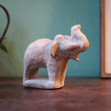 Load image into Gallery viewer, Small Vintage Indian Hand-Carved Stone Elephant
