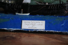 Load image into Gallery viewer, Vintage Folk Art Ship Diorama “H.M. Brig” Careening at Otaheite (Tahiti) – Painted Shadow Box, Mixed-Media Model – 22 x 39 x 55cm