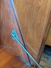 Load image into Gallery viewer, Art Deco Walnut Display / Cocktail Bar / Drinks Cabinet c.1930s – Drop-Front Secrétaire With Twin Vitrines - Original Keys