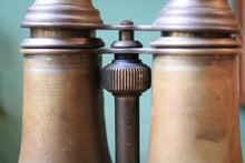 Load image into Gallery viewer, Antique Brass Opera Glasses / Binoculars With Rich Patina And Working Focus Wheel – Late 19th To Early 20th Century – Height 10.1 cm (4")