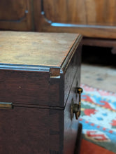 Load image into Gallery viewer, Georgian Mahogany Tea Chest With Original Tin Canisters, Dovetail Case, 50 x 27 x 27cm