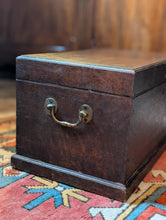 Load image into Gallery viewer, Georgian Mahogany Tea Chest With Original Tin Canisters, Dovetail Case, 50 x 27 x 27cm