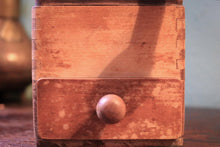 Load image into Gallery viewer, Vintage Wooden Coffee Grinder With Dovetail Box & Drawer — Rustic Farmhouse Mill