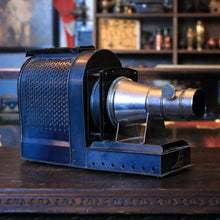 Load image into Gallery viewer, Antique Magic Lantern Projector With Perforated Body & Two Brass Lenses — Requires Rewire