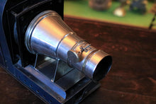Load image into Gallery viewer, Antique Magic Lantern Projector With Perforated Body & Two Brass Lenses — Requires Rewire