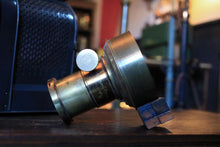 Load image into Gallery viewer, Antique Magic Lantern Projector With Perforated Body & Two Brass Lenses — Requires Rewire