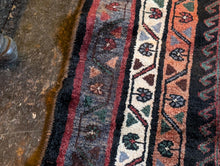 Load image into Gallery viewer, Hand-Knotted Tribal Turkish Wool Rug – Deep Indigo Field With Twin Medallions, 210 × 161 cm