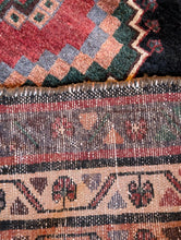 Load image into Gallery viewer, Hand-Knotted Tribal Turkish Wool Rug – Deep Indigo Field With Twin Medallions, 210 × 161 cm