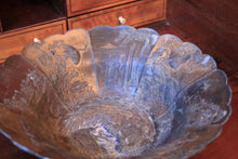 Load image into Gallery viewer, Antique Japanese Bronze Repousse Bowl With Scalloped Rim, Peacocks & Floral Panels — 30 cm (11.8")