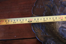 Load image into Gallery viewer, Antique Japanese Bronze Repousse Bowl With Scalloped Rim, Peacocks & Floral Panels — 30 cm (11.8")