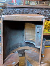 Load image into Gallery viewer, 3 Large Vintage Ship’s Copper Ribbed Glass Light Housings / Nautical Lanterns