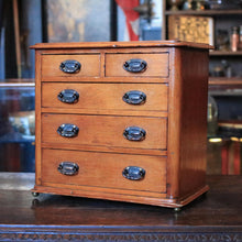 Load image into Gallery viewer, Antique Miniature Chest Of Drawers / Apprentice Style Collector’s Cabinet – 35 x 33 x 21cm