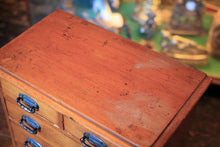 Load image into Gallery viewer, Antique Miniature Chest Of Drawers / Apprentice Style Collector’s Cabinet – 35 x 33 x 21cm