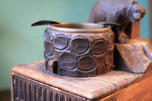 Load image into Gallery viewer, Antique Black Forest Carved Bear Musical Ashtray With Cigarette Drawer