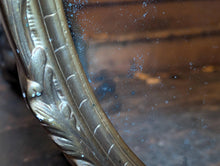 Load image into Gallery viewer, Vintage Gilt Oval Wall Mirror With Ornate Rococo Style Frame And Foxed Glass, 72 x 45cm